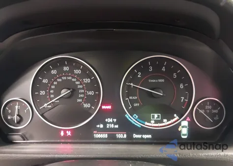 2015 BMW 335I xDrive z USA, uszkodzony, nr VIN WBA3B9G52FNR93071